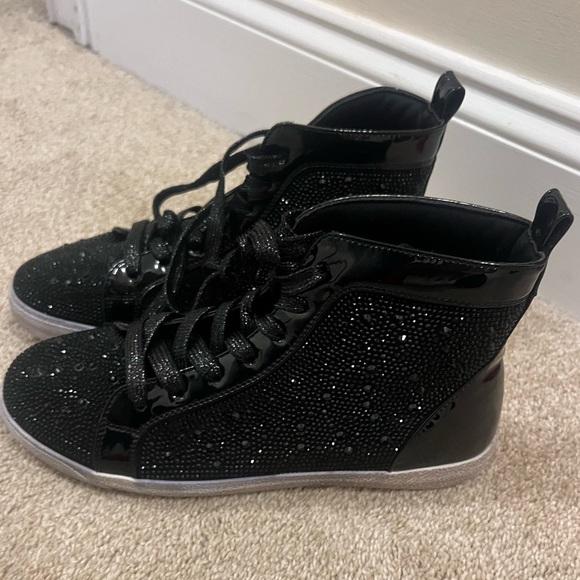 Ninety Union Foxy High Top Athletic Fashion Sneaker with Rhinestones - Picture 6 of 6